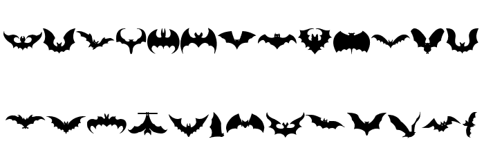 Bats फ़ॉन्ट लोअरकेस