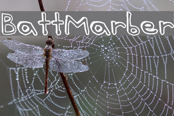 Batt Marber Font examples