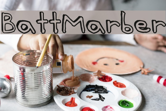 Batt Marber Font examples
