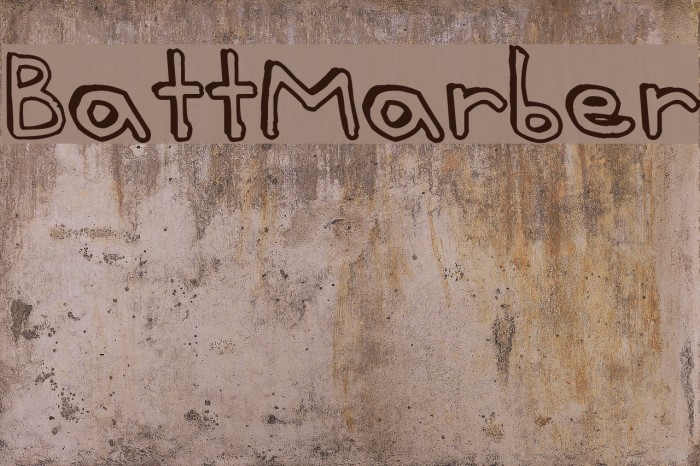 Batt Marber Font examples