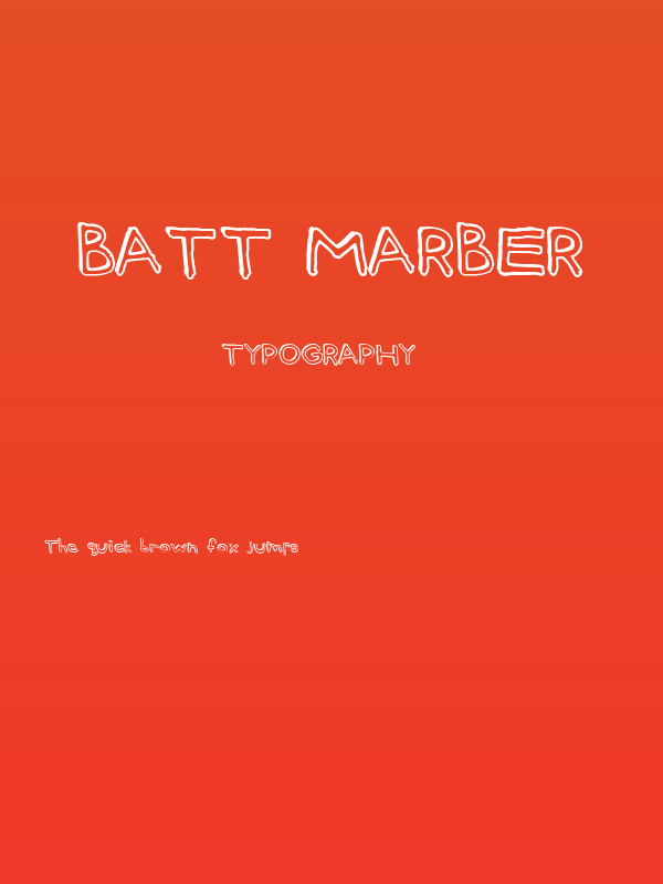 Batt Marber Poster