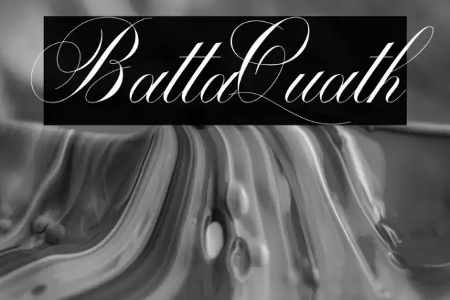 BattaQuath Font examples