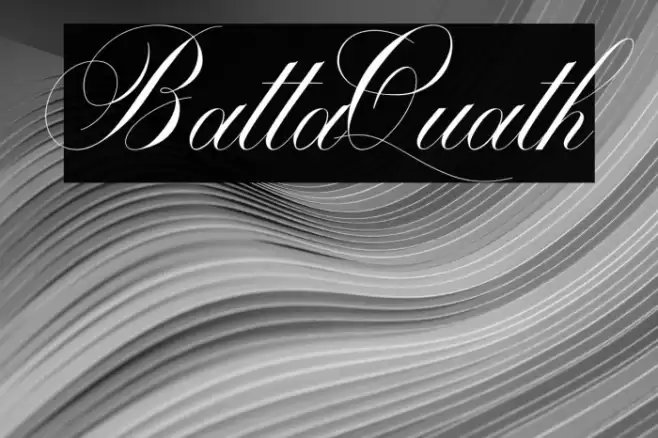 BattaQuath Font examples