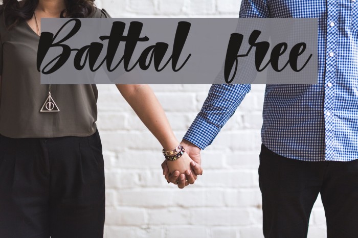 Battal free Font examples