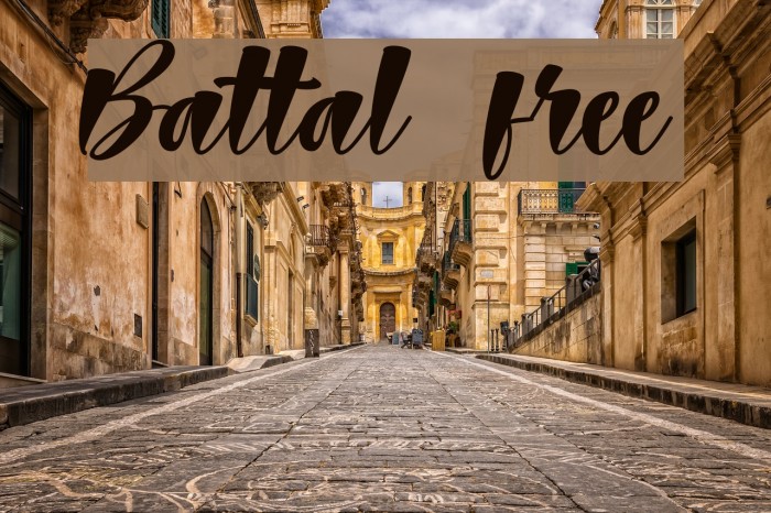 Battal free Font examples