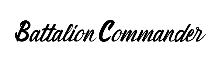 Battalion Commander  Descarca Fonturi Gratis