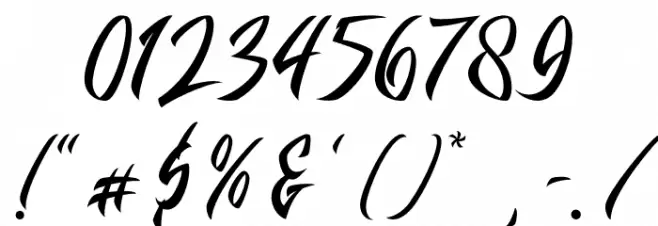 Battalion Commander Font OTHER CHARS