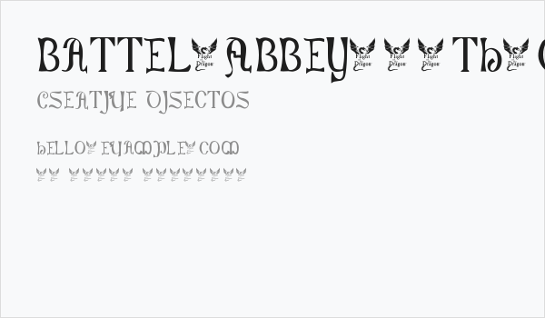 Battel-Abbey--8th-c- Business Card