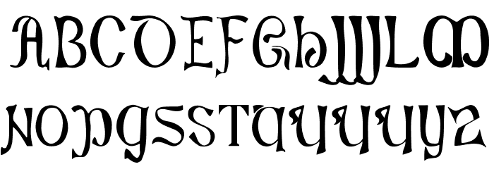 Battel-Abbey--8th-c- Font LOWERCASE