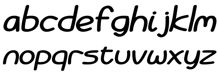 Battenberg and Custard Bold Italic Font LOWERCASE