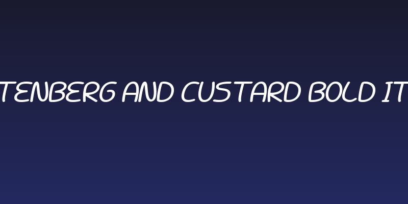 Battenberg and Custard Bold Italic Social Header