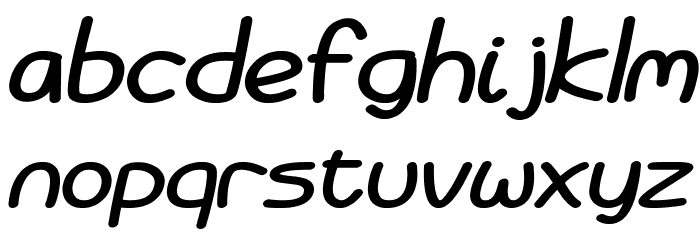 Battenberg and Custard Bold Italic Font LOWERCASE