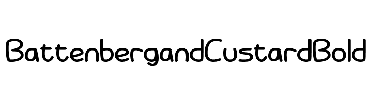 Battenberg and Custard Bold Font