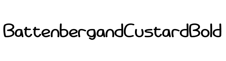 Battenberg and Custard Bold Font