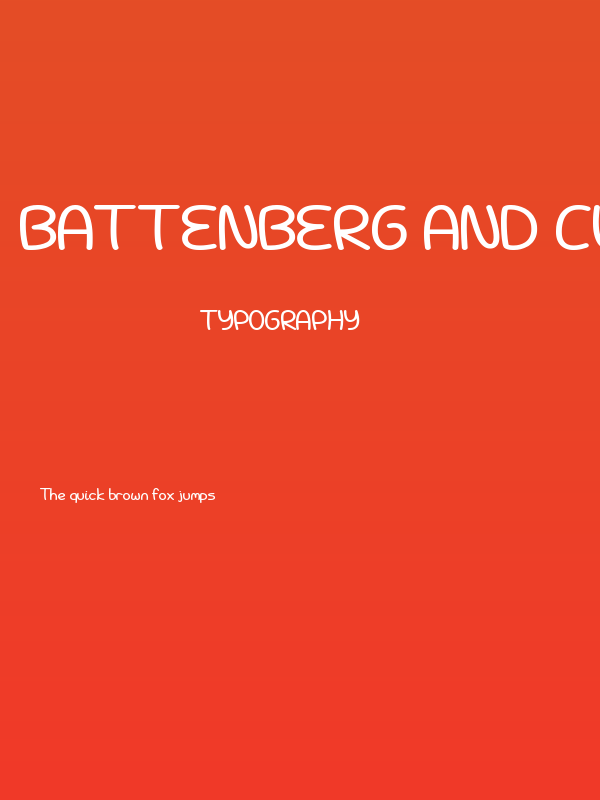 Battenberg and Custard Bold Poster