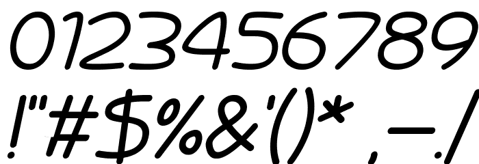 Battenberg and Custard Italic Font OTHER CHARS