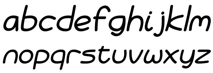 Battenberg and Custard Italic Font LOWERCASE