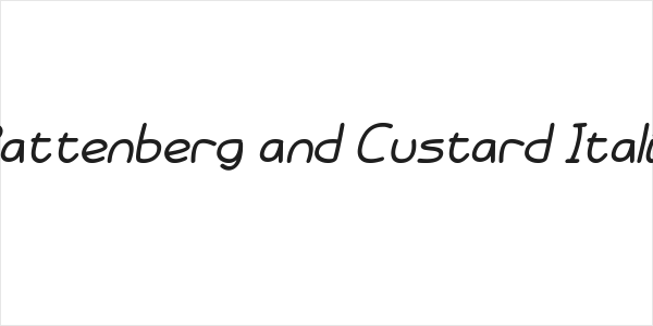 Battenberg and Custard Italic Logo
