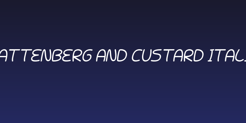 Battenberg and Custard Italic Social Header