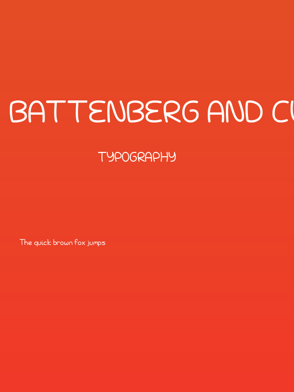 Battenberg and Custard Poster