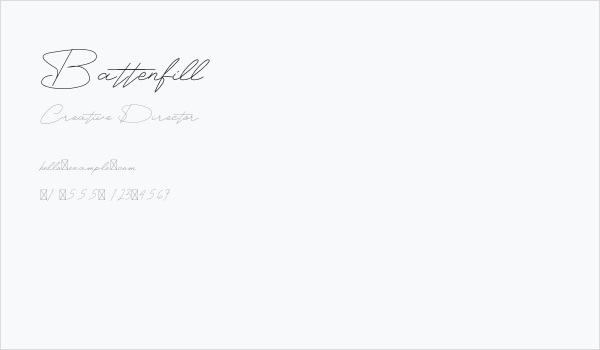 Battenfill Business Card