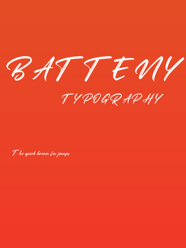 Batteny Personal Use Poster