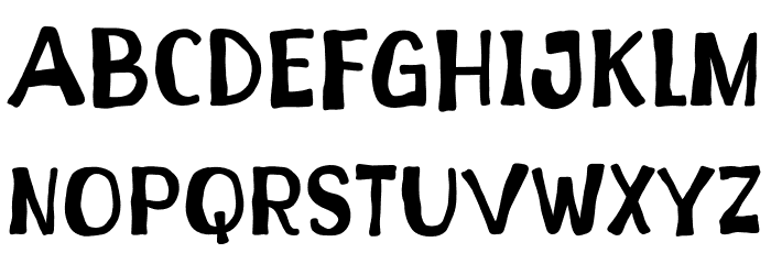 Batter Spooky Font UPPERCASE