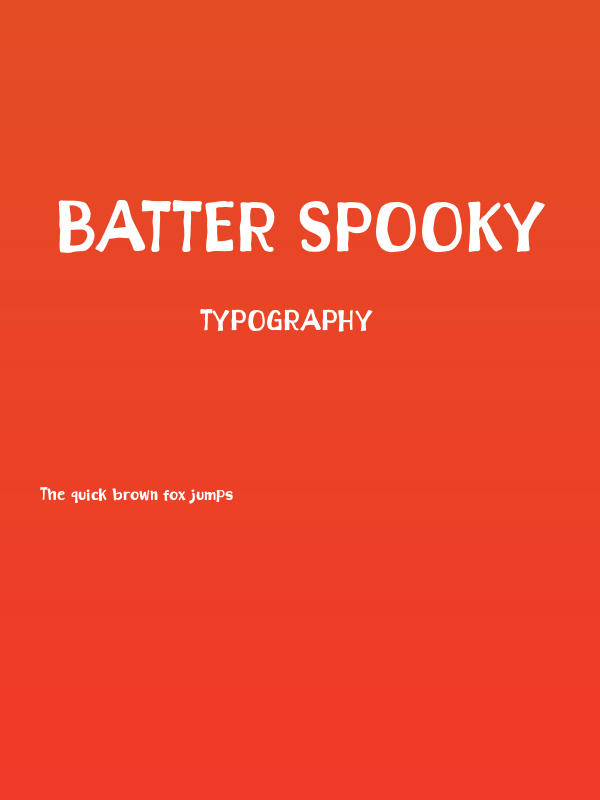 Batter Spooky Poster
