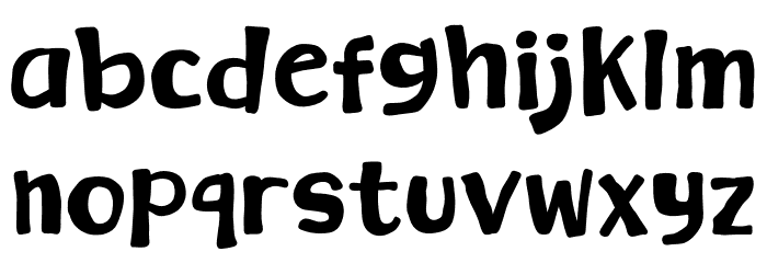 Batter Spooky Font LOWERCASE