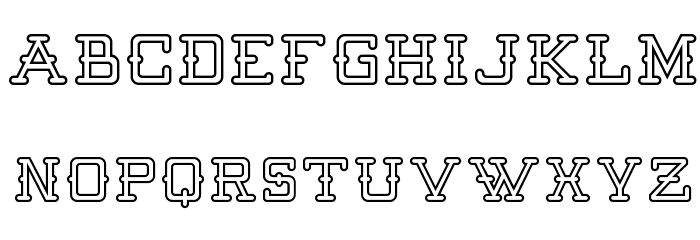 Batter Up Outline Font OTHER CHARS