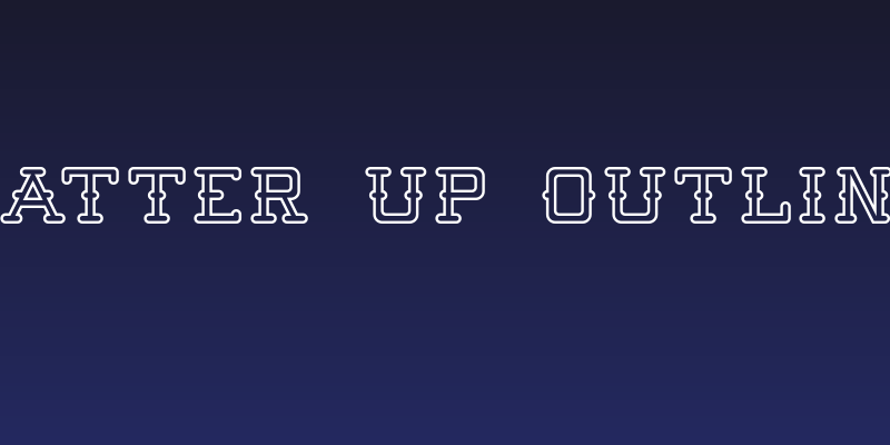 Batter Up Outline Social Header