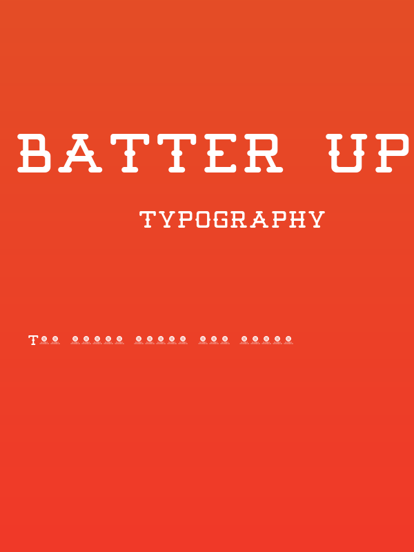 Batter Up Regular Demo Poster