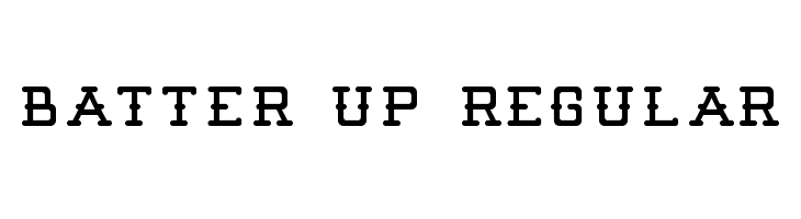 Batter Up Regular  Frei Schriftart Herunterladen