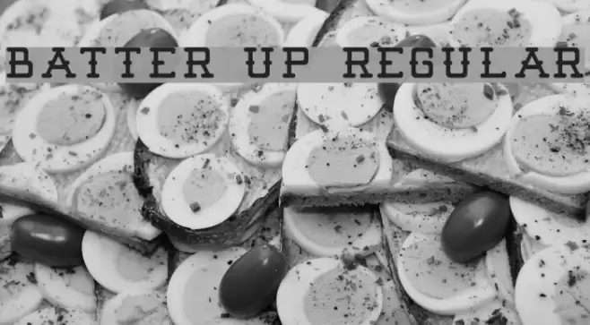 Batter Up Regular Font examples