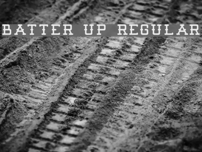 Batter Up Regular Font examples