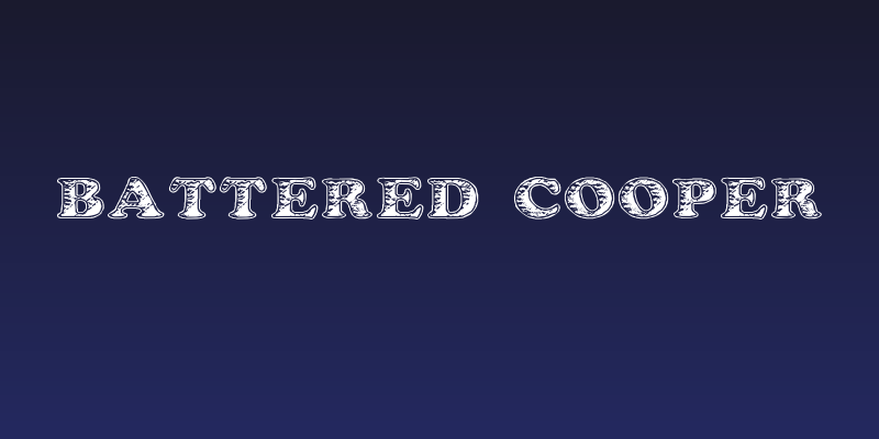 Battered Cooper Social Header