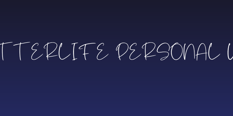 Batterlife Personal Use Social Header