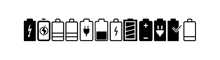 Battery Icons  baixar fontes gratis