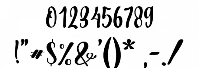 Battic Font OTHER CHARS