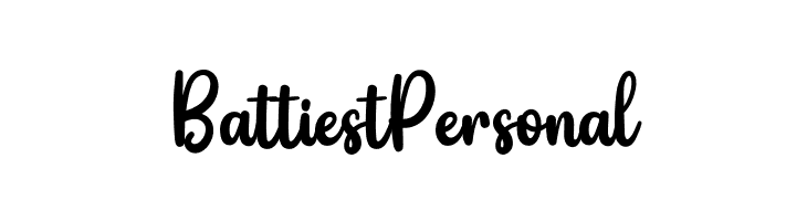 Battiest Personal  Frei Schriftart Herunterladen