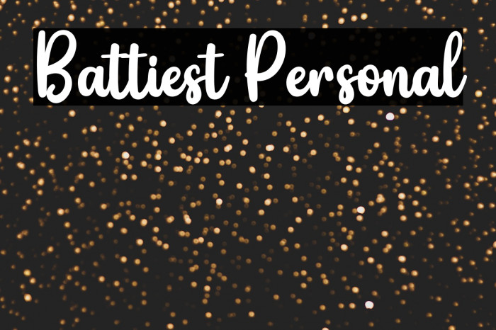 Battiest Personal Example 3