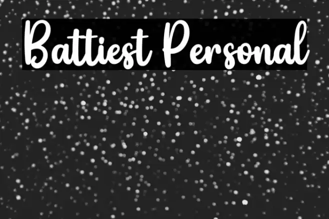Battiest Personal Font examples