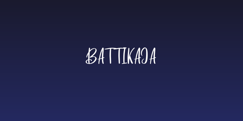 Battikaja Social Header