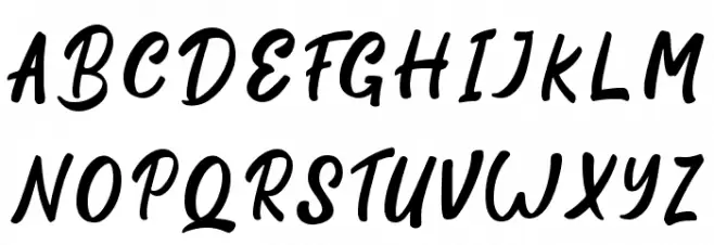 Battina Regular 字体 大写