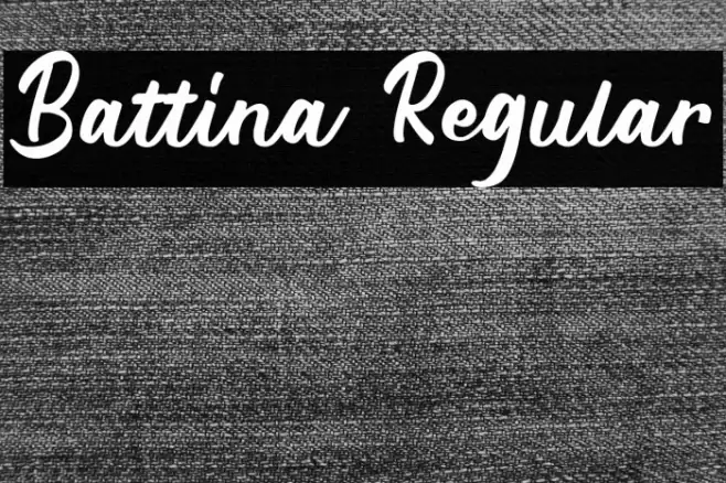 Battina Regular Font examples