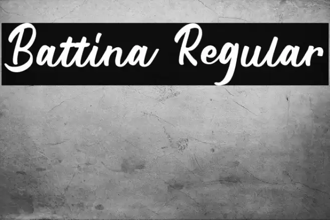 Battina Regular Font examples