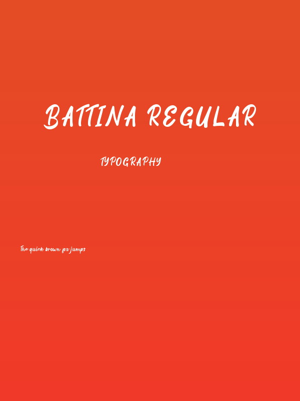 Battina Regular Poster