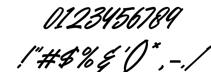 Battle Andy Italic Font OTHER CHARS