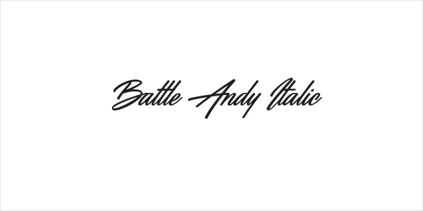 Battle Andy Italic Logo