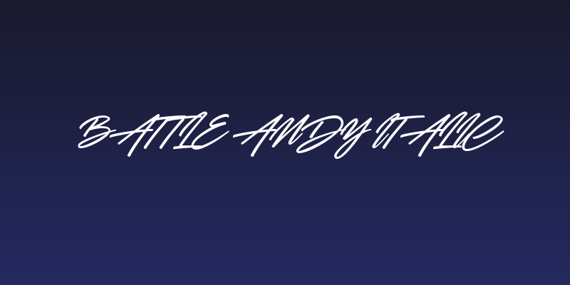 Battle Andy Italic Social Header